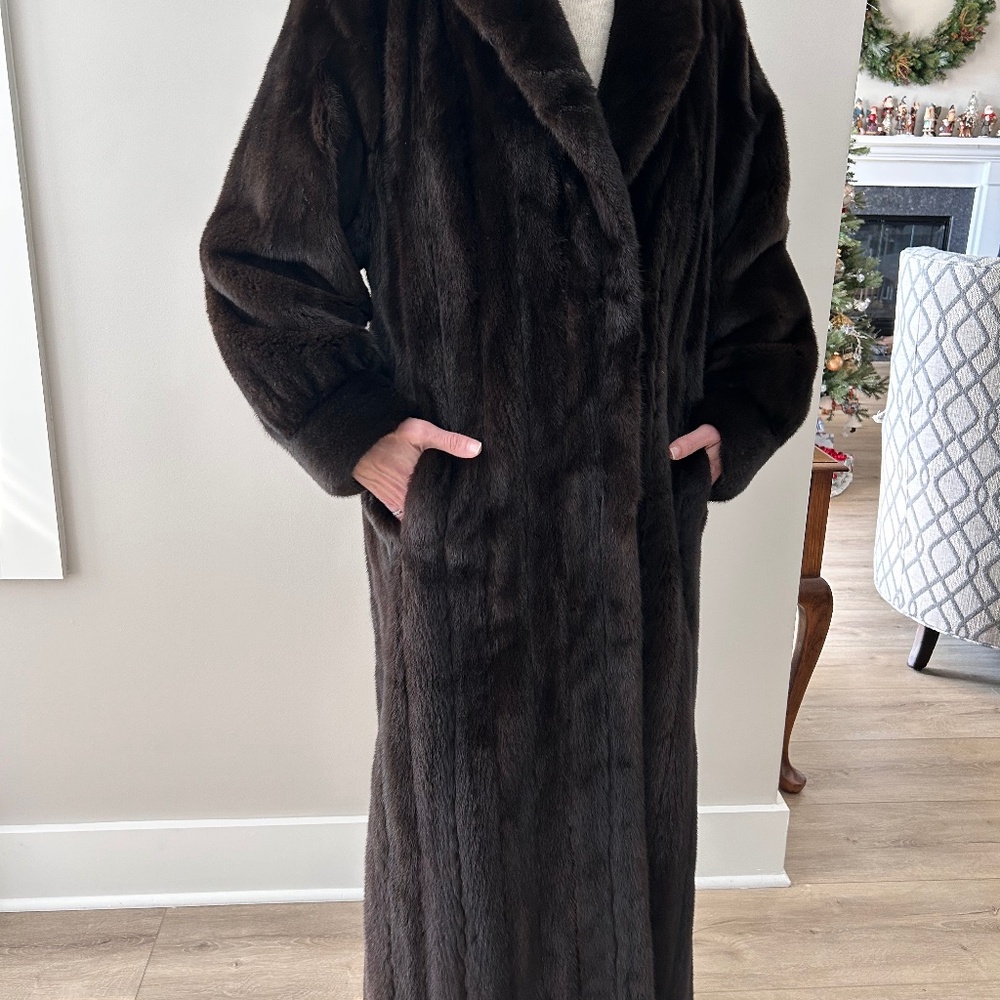 Mink fur coat